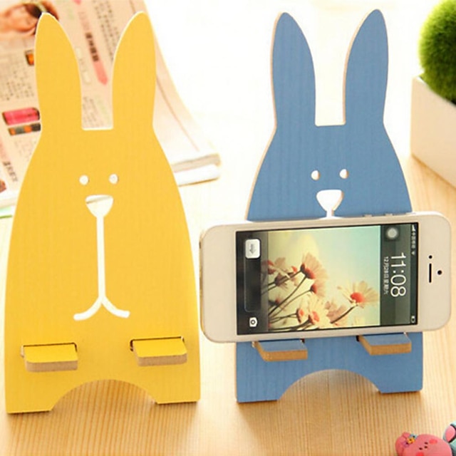 Phones & Accessories Phone Mounts & Holders | Portable Cute Wood Phone Holders Mobile Phone Cellphone Holder Desktop Storage Hol