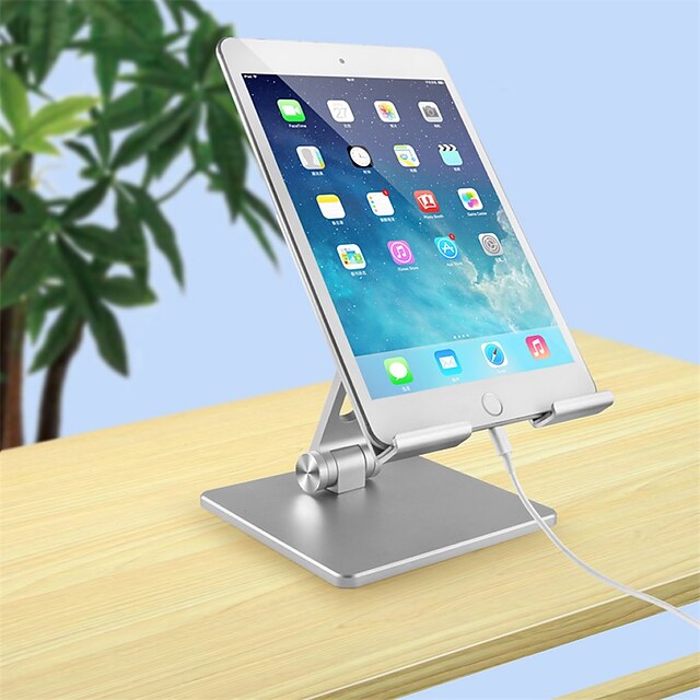 Phones & Accessories Phone Mounts & Holders | Foldable Aluminum Alloy Tablet Stand Desktop Stand Holder Non-slip Bracket for iPa