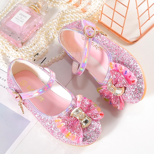 Shoes & Bags Kids Shoes | Girls Flats Dress Shoes Flower Girl Shoes Princess Shoes School Shoes Rubber PU Portable Shock Absorpt