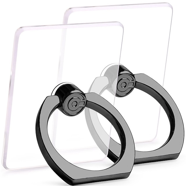 Phones & Accessories Phone Mounts & Holders | 2 PCS Transparent Phone Ring Stand Holder Cell Phone Ring Holder Finger Grip 360 D