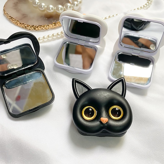 Phones & Accessories Phone Mounts & Holders | 3D Cat Phone Stand Cute Vanity Mirror Ring Mobile Holder For iPhone 13 12Pro Max X