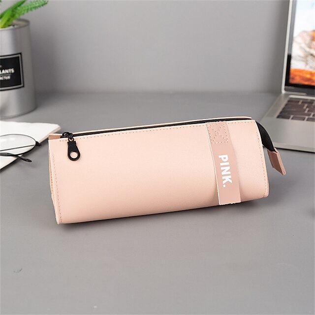 Consumer Electronics Stationery | Pencil Case Pen Pouch Marker Bag Waterproof Cute Wear-Resistant PU Leather for School Office S