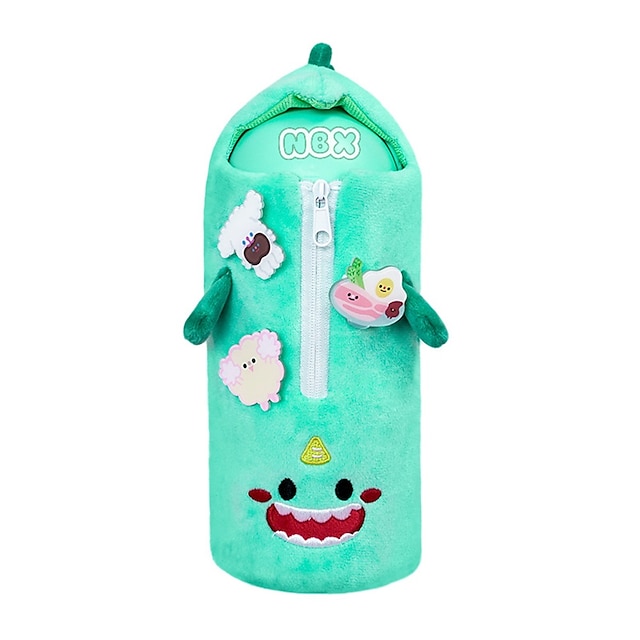 Consumer Electronics Stationery | Pencil Case Pen Pouch Marker Bag Cartoon Cute Creative Plastics Plush Fabric for School Studen