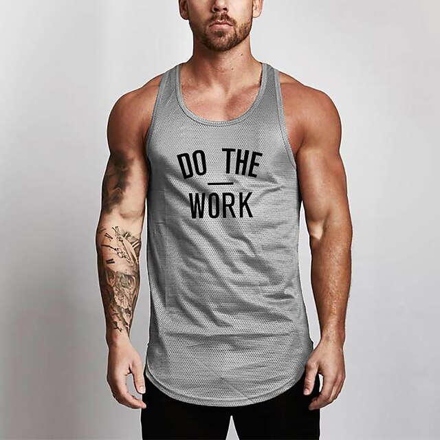 Sports & Outdoors Running, Jogging & Walking | Mens Sleeveless Running Tank Top Tee Tshirt Tank Top Athletic Athleisure Breathab