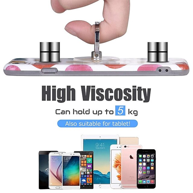 Phones & Accessories Phone Mounts & Holders | 2 PCS Transparent Phone Ring Stand Holder Cell Phone Ring Holder Finger Grip 360 D