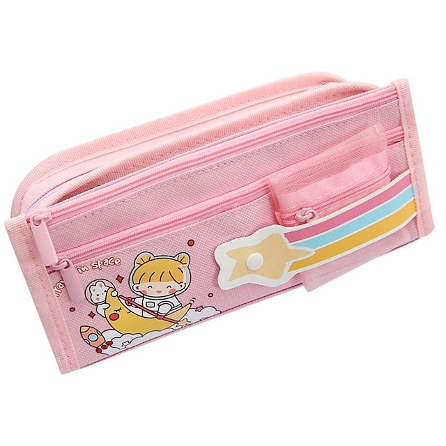 Consumer Electronics Stationery | Pencil Case Pen Pouch Marker Bag Cartoon Cute Creative Canvas for School Student Kids - JU2998