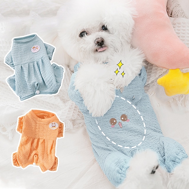  Dog Cat Sweater Solid Colored Fashion Cute Sports Casual / Daily Dog Clothes Puppy Clothes Dog Outfits Soft Blue / Green Green Blue Costume for Girl and Boy Dog Cloth XS S M L XL XXL