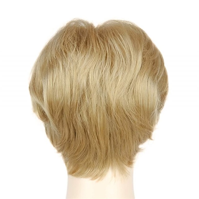 Beauty & Hair Wigs & Hair Pieces | Short Layered Wigs Pixie Cut Hair 6 Inches Natural Straight Synthetic Hair Full Wig for Daily