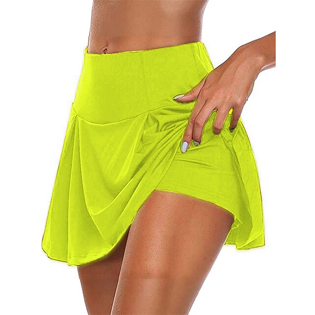 Women's Tennis Skirts Yoga Shorts Yoga Skirt 2 in 1 Seamless Quick Dry