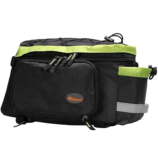 13 L Bike Trunk Bag with Rain Cover Bicycle Rack Rear Carrier Bag ...