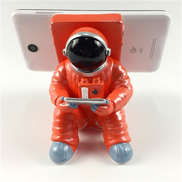 Phones & Accessories Phone Mounts & Holders | Creative Office Desk Decoration Resin Mobile Phone Stand Astronaut Household Goods