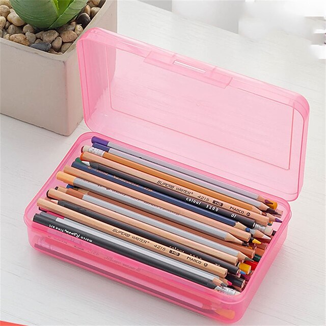 Consumer Electronics Stationery | Pencil Case Pen Pouch Marker Bag Waterproof Cute Creative Plastics for School Student Kids - S