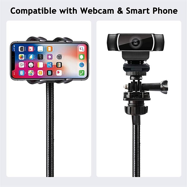 Phones & Accessories Phone Mounts & Holders | Phone Mount Stand Holder For 1/4 Network Camera Stand Desktop Clamp Desk Phone Bra