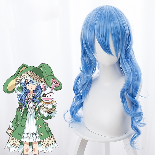 Beauty & Hair Wigs & Hair Pieces | Date A Live Yoshino Cosplay Wigs Womens Side bangs 35 inch Heat Resistant Fiber Bouncy Curl B