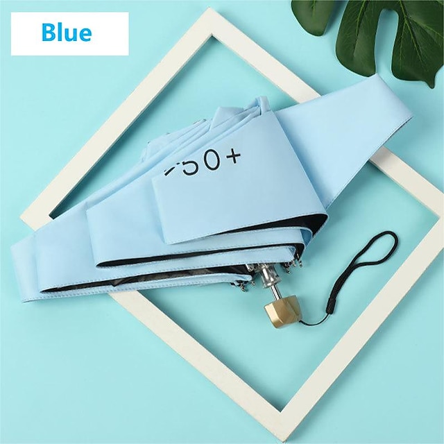 Home & Garden Home Decor | Ultra-light Mini Vinyl Sunshade Female Sun and Rain Dual-use Folding Capsule Sun Umbrella Sunscreen U