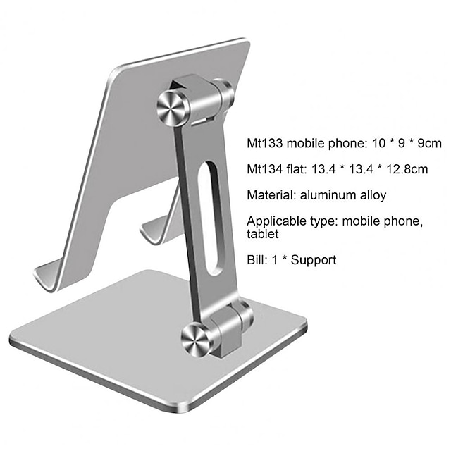 Phones & Accessories Phone Mounts & Holders | Tablet Stand Holder for Desk Adjustable Aluminum Portable Stand Holder Desktop Fol