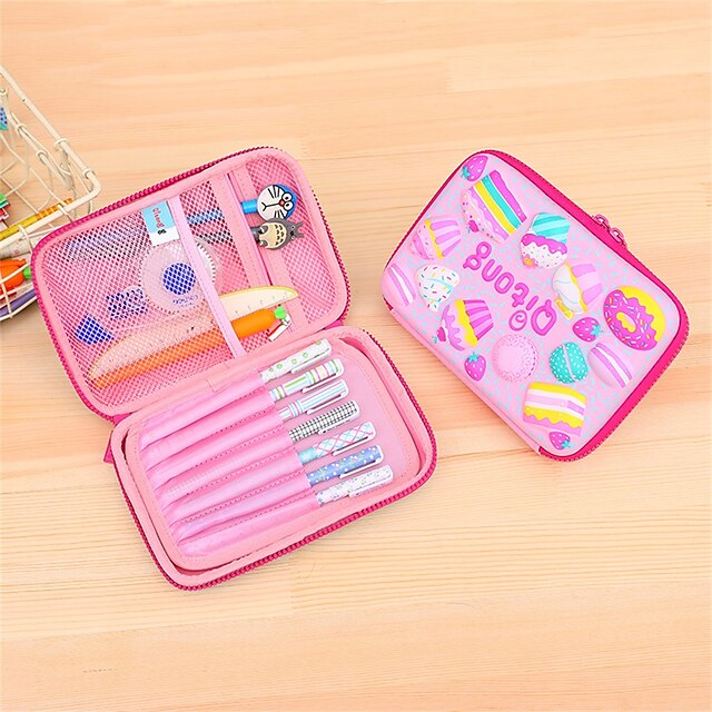 Consumer Electronics Stationery | Pencil Case Pen Pouch Marker Bag Waterproof Cartoon Cute EVA for School Student Kids - VX55511