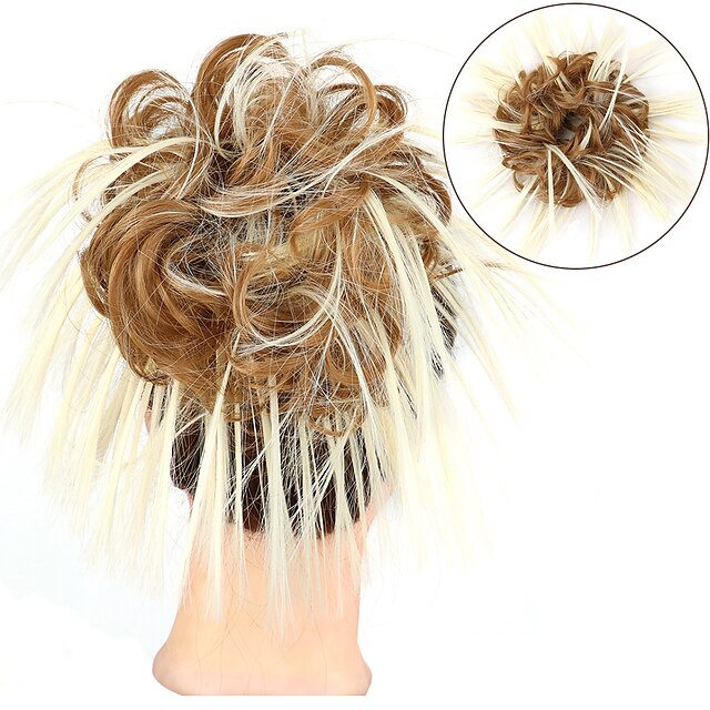 Beauty & Hair Wigs & Hair Pieces | Messy Bun Hair Piece Hair Scrunchie Fluffy Tousled Updo Hairpieces Synthetic Hair Bun Extensi