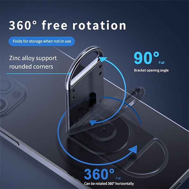 Phones & Accessories Phone Mounts & Holders | Mobile Stand Magnetic Mobile Phone Holder Foldable Car Cell Phone Support Portable