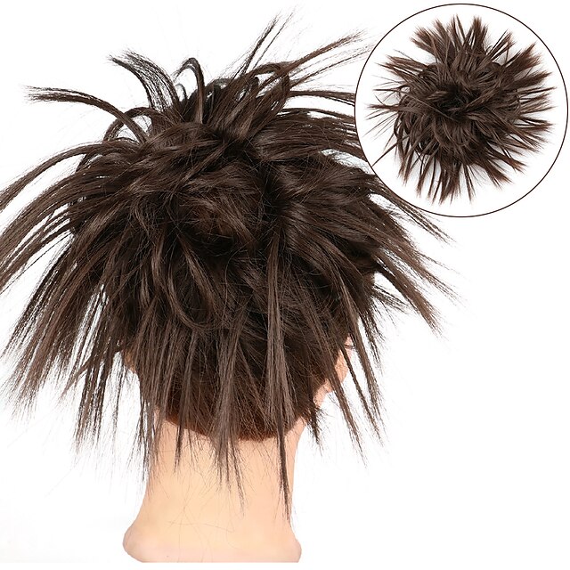 Beauty & Hair Wigs & Hair Pieces | Messy Bun Hair Piece Hair Scrunchie Fluffy Tousled Updo Hairpieces Synthetic Hair Bun Extensi