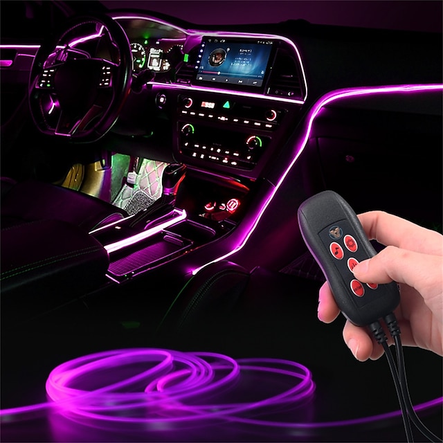 usb light for car 7 different color universal USB interface plug-ins are suitable for car indoor environment lighting home decoration car ambient light. 