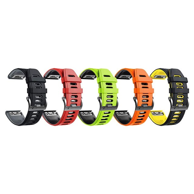 5 PCS Smart Watch Band for Garmin venu 2 Fenix 7/6/5/5 Plus Vivoactive 4  Instinct 2/2 Solar / Solar / Instinct Standard Approach S62 22mm 26mm  Silicone Smartwatch Strap Waterproof Adjustable 9081616 2022 – $52.99
