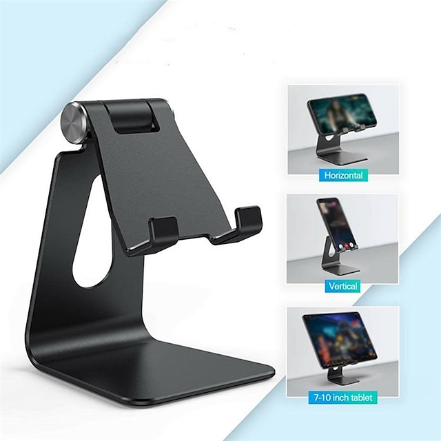 Phones & Accessories Phone Mounts & Holders | Metal Rotation Foldable Laptop Stand For iPad 9.7 10.2 10.5 12.9 inch Desktop Phon