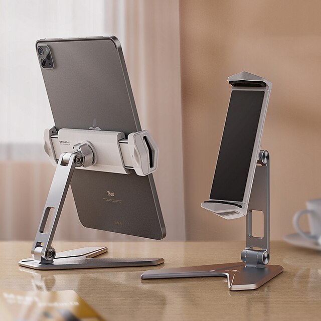 Phones & Accessories Phone Mounts & Holders | Metal Desktop Tablet Holder Table Cell Foldable Extend Support Desk Mobile Phone H