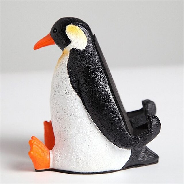 Phones & Accessories Phone Mounts & Holders | Desktop Cell Phone Stand Holder Penguin Cell Phone Holder Decoration Ornament Stan