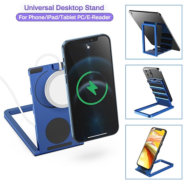 Phones & Accessories Phone Mounts & Holders | Phone Stand Portable Adjustable Magnetic Phone Holder for Desk Bedside Office Comp