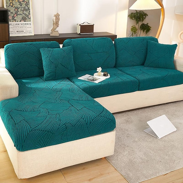  Elastyczna sofa siedzisko poszewka na poduszkę elastyczna kanapa fotel loveseat 4 lub 3 osobowa szara gładka solidna miękka trwała zmywalna
