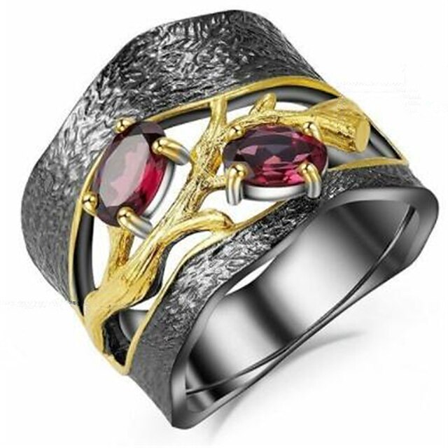 Shoes & Bags Fashion Accessories | 1pc Ring For Men Women Synthetic Amethyst Anniversary Street Gift Copper Geometrical Vertical