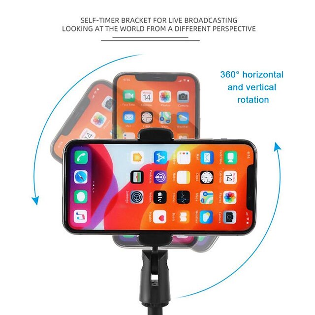 Phones & Accessories Phone Mounts & Holders | New Tripod Mobile Phone Stand Desktop Live Self Timer Bar Phone Holder Lazy Phone 