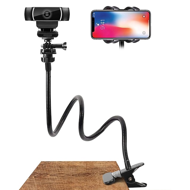 Phones & Accessories Phone Mounts & Holders | Phone Mount Stand Holder For 1/4 Network Camera Stand Desktop Clamp Desk Phone Bra