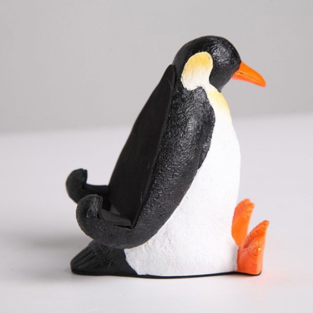 Phones & Accessories Phone Mounts & Holders | Desktop Cell Phone Stand Holder Penguin Cell Phone Holder Decoration Ornament Stan