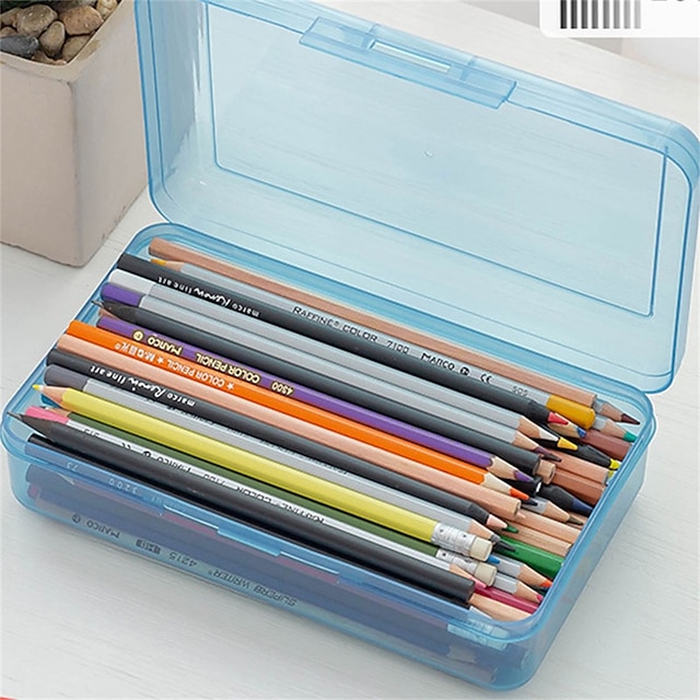 Consumer Electronics Stationery | Pencil Case Pen Pouch Marker Bag Waterproof Cute Creative Plastics for School Student Kids - S