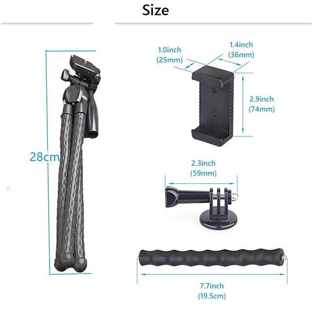 Phones & Accessories Phone Mounts & Holders | Flexible Octopus Tripod Stand Travel Portable 2 In 1 Tripod Extend With Ballhead S