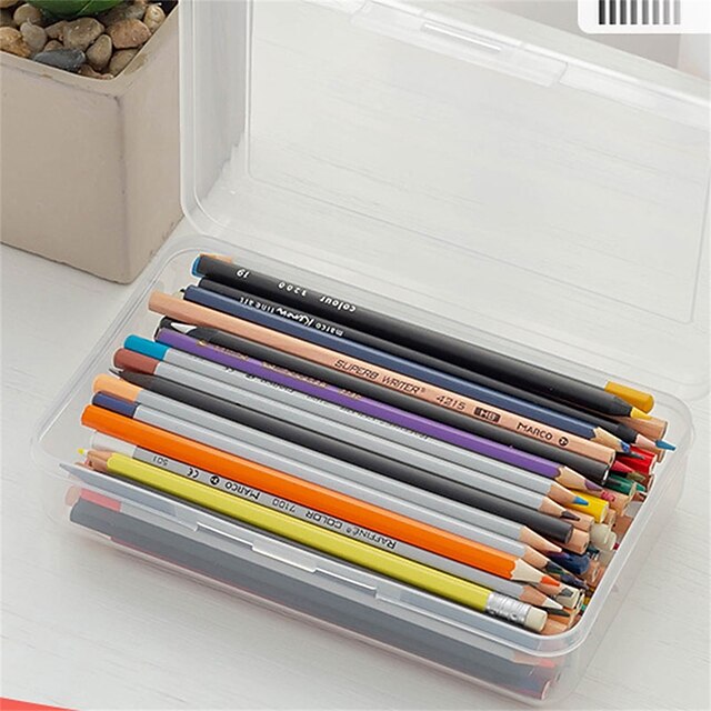 Consumer Electronics Stationery | Pencil Case Pen Pouch Marker Bag Waterproof Cute Creative Plastics for School Student Kids - S