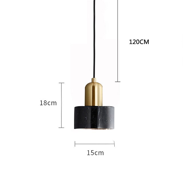 Lights & Lighting Pendant Lights | LED Pendant Light 15 cm Single Design Pendant Light Resin Electroplated Modern Nordic Style 1