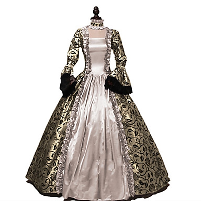  Retro Vintage Rococo Victorian 18th Century Vintage Dress Dress Prom Dress Plus Size Women's Cosplay Costume Masquerade Party Prom Dress