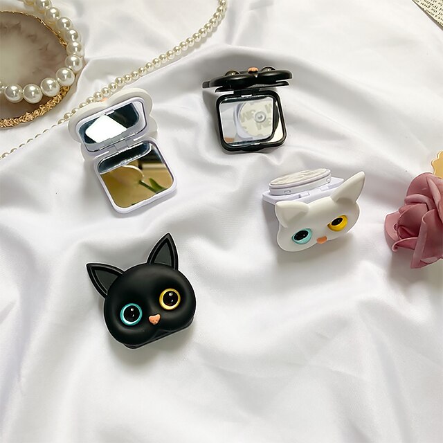 Phones & Accessories Phone Mounts & Holders | 3D Cat Phone Stand Cute Vanity Mirror Ring Mobile Holder For iPhone 13 12Pro Max X