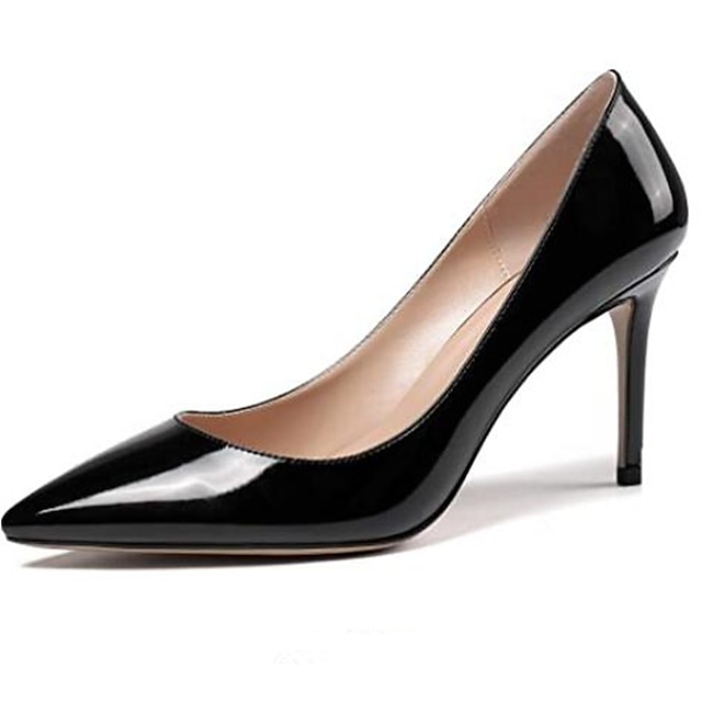 Shoes & Bags Womens Shoes | Womens Heels Sexy Shoes Stiletto Heel Pointed Toe Elegant Sexy Sweet Party Daily Patent Leather Loaf