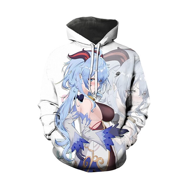 Toys & Hobbies Cosplay & Costumes | Inspired by Genshin Impact Xiao Zhongli Hoodie Anime 100% Polyester Anime 3D Harajuku Graphi