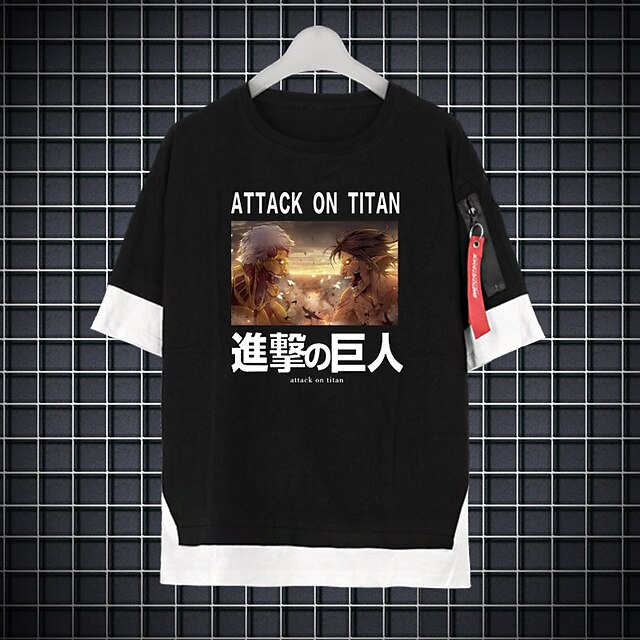 Toys & Hobbies Cosplay & Costumes | Inspired by Attack on Titan Eren Jaeger Wings of Freedom Cosplay Costume T-shirt Polyester /