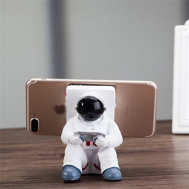 Phones & Accessories Phone Mounts & Holders | Resin Astronauts Ornaments Universal Cell Phone Stand Holder Bracket Gift Toys Hom