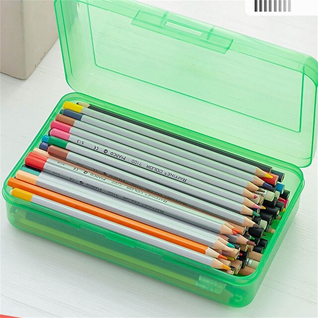 Consumer Electronics Stationery | Pencil Case Pen Pouch Marker Bag Waterproof Cute Creative Plastics for School Student Kids - S