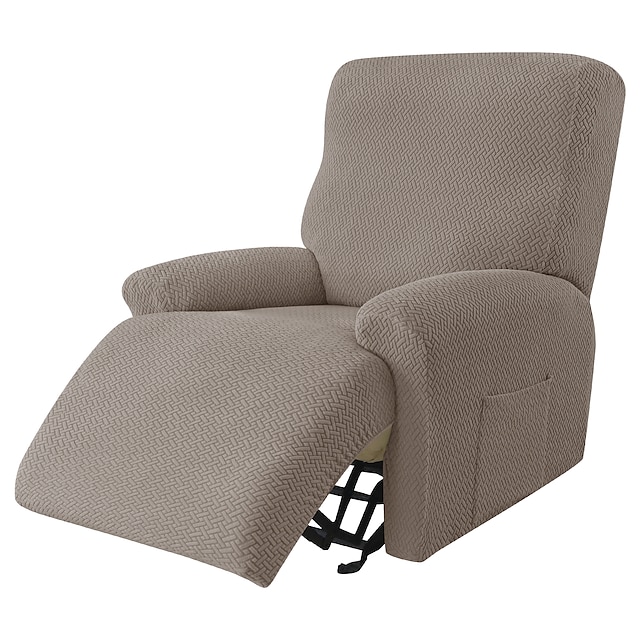  hvilestolbetræk lænestol tilbagelænet sofa betræk stretch sofabetræk vaskbart stolebetræk beskytter til hunde kæledyr (1 ryglænsbetræk, 1 sædebetræk, 2 armlænsbetræk)