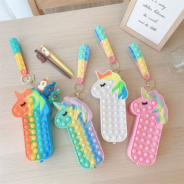 Consumer Electronics Stationery | Pencil Case Pen Pouch Marker Bag Waterproof Cartoon Cute Silicon for School Student Kids - XQ5