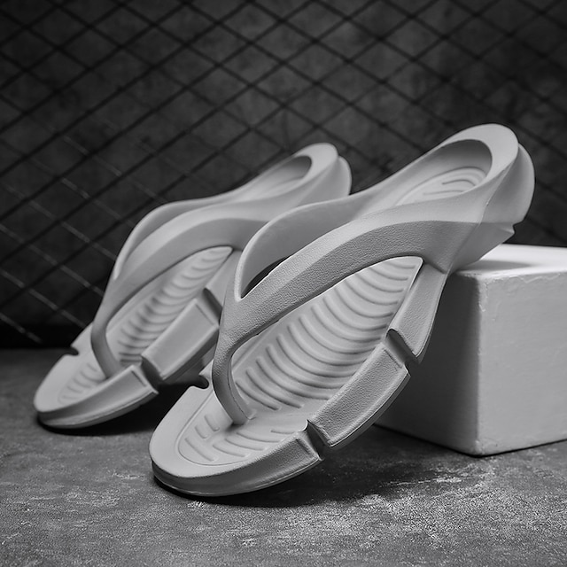 Ανδρικά Σανδάλια Παντόφλες & flip-flops Παπούτσια Αγκαλιάς Σαγιονάρες Καθημερινό Καθημερινά Παραλία EVA Μοκασίνια Μαύρο Λευκό Χακί Καλοκαίρι