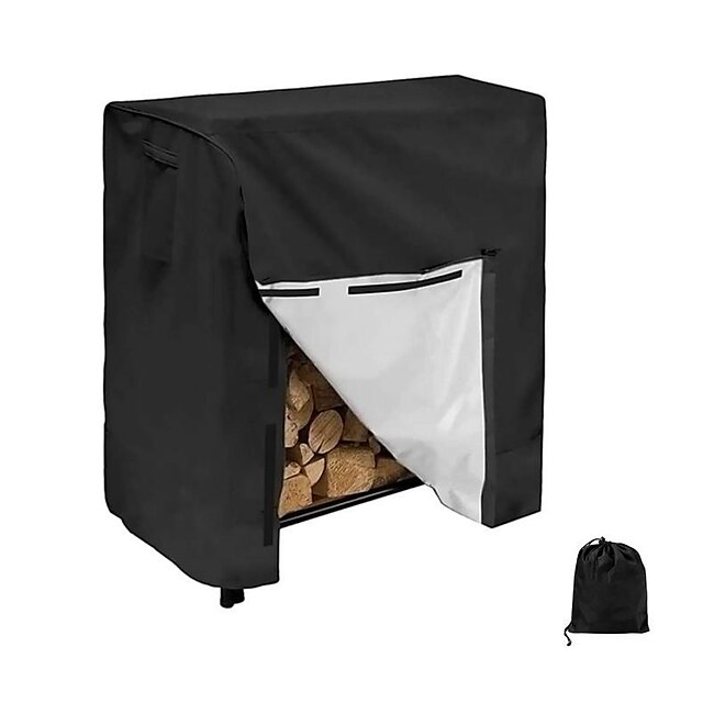  Firewood Shed Cover 420d Oxford Cloth Waterproof 4ft Firewood Shed Cushion Log Rack Dustproof Moisture-Proof Cover Protective Cover